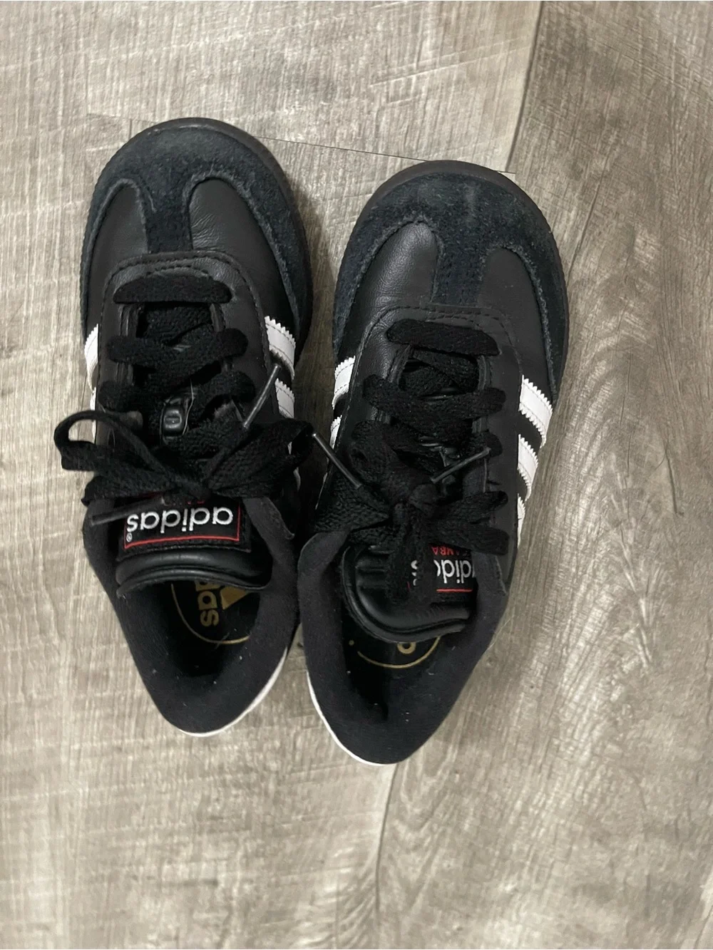 adidas Kids Samba Black & White Casual Sneakers indoor soccer